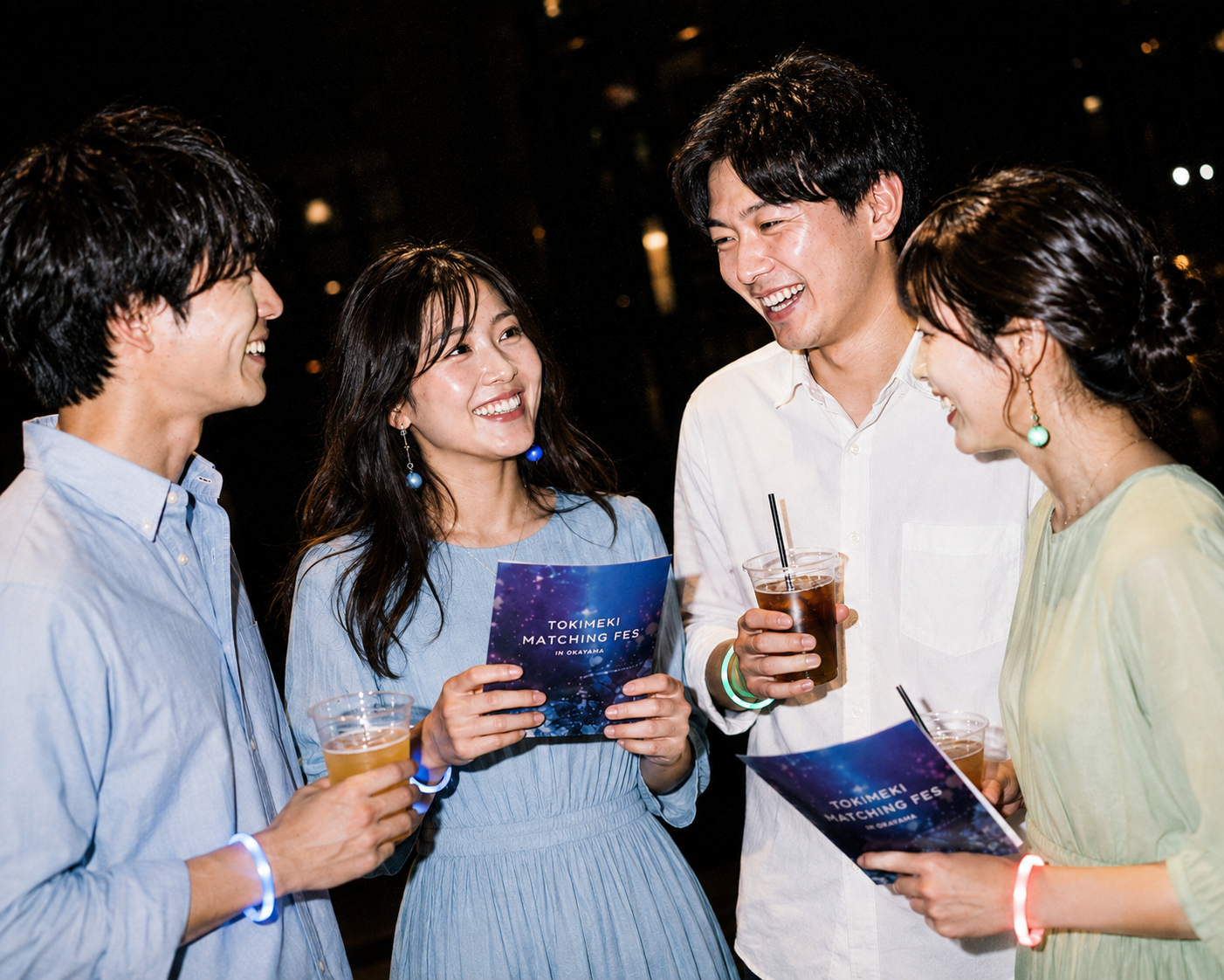 OKAYAMA TOKIMEKI MATCHING FESで交流を楽しむ参加者
